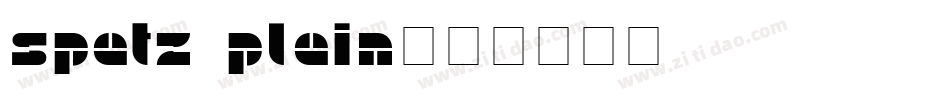 Spatz Plain字体转换